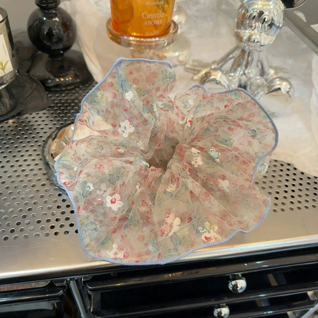 【阿敲】A1425~泡泡纱小清新碎花发圈早春高级感森系甜美-麦穗头饰