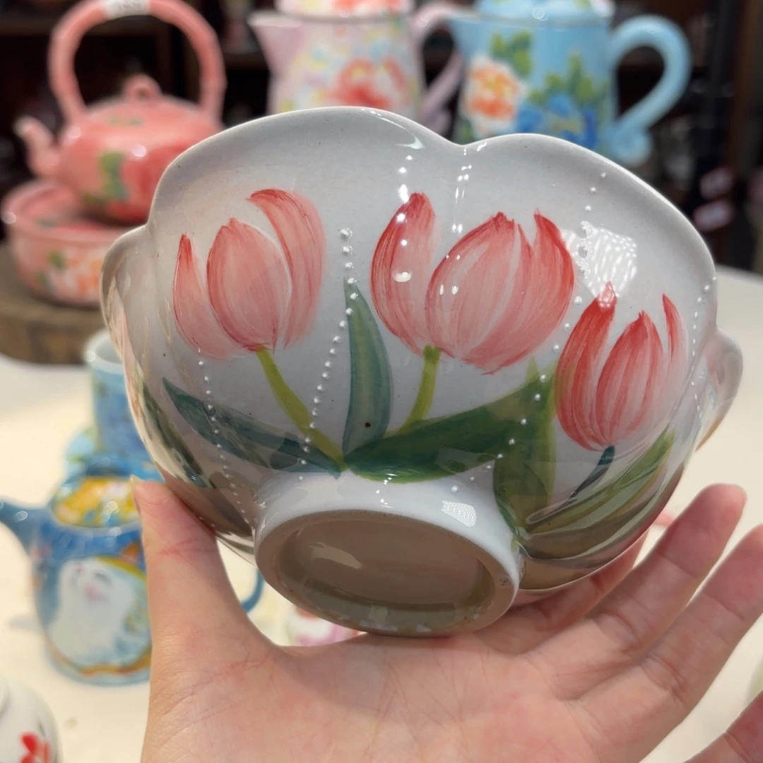 景德镇手绘高温釉下彩陶瓷茶具