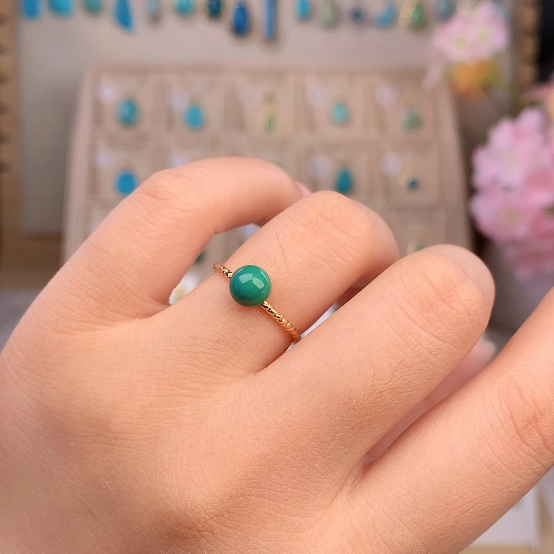 未镶嵌绿松石戒指