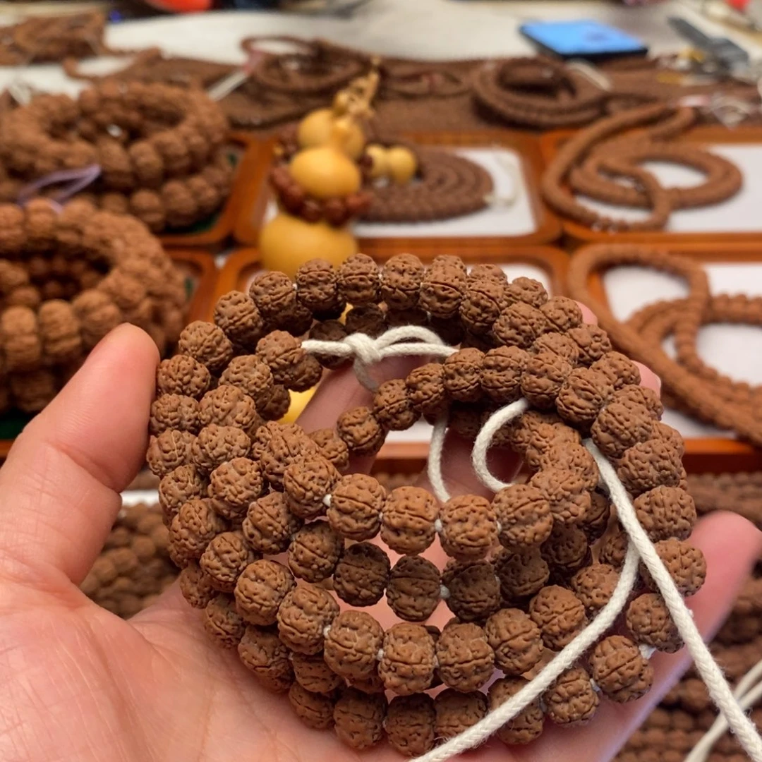 大***鹏吊坠金刚菩提定制花王108卡10