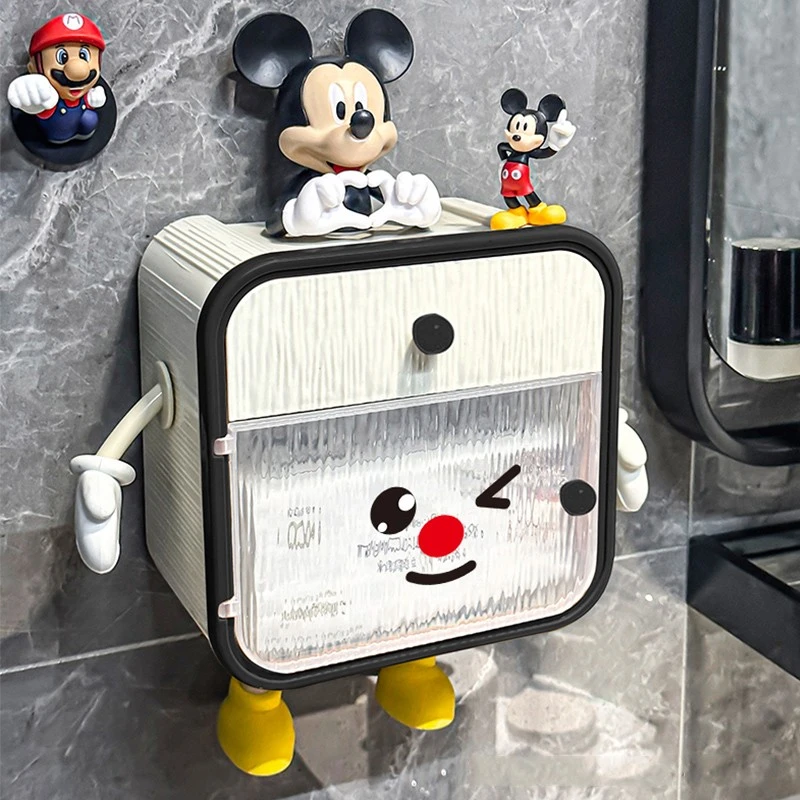 卫生间纸巾盒家用壁挂式抽纸盒浴室厕所卫生纸收纳盒高颜值卷纸盒