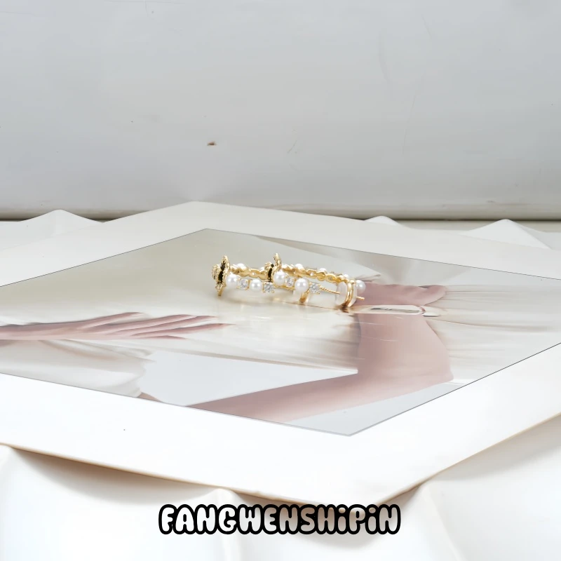 铜合金锆石耳饰 【镀K金】【925银针】耳环3893