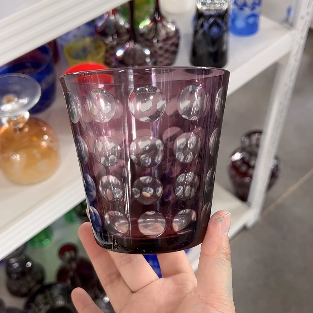 水晶玻璃平底款微瑕一个