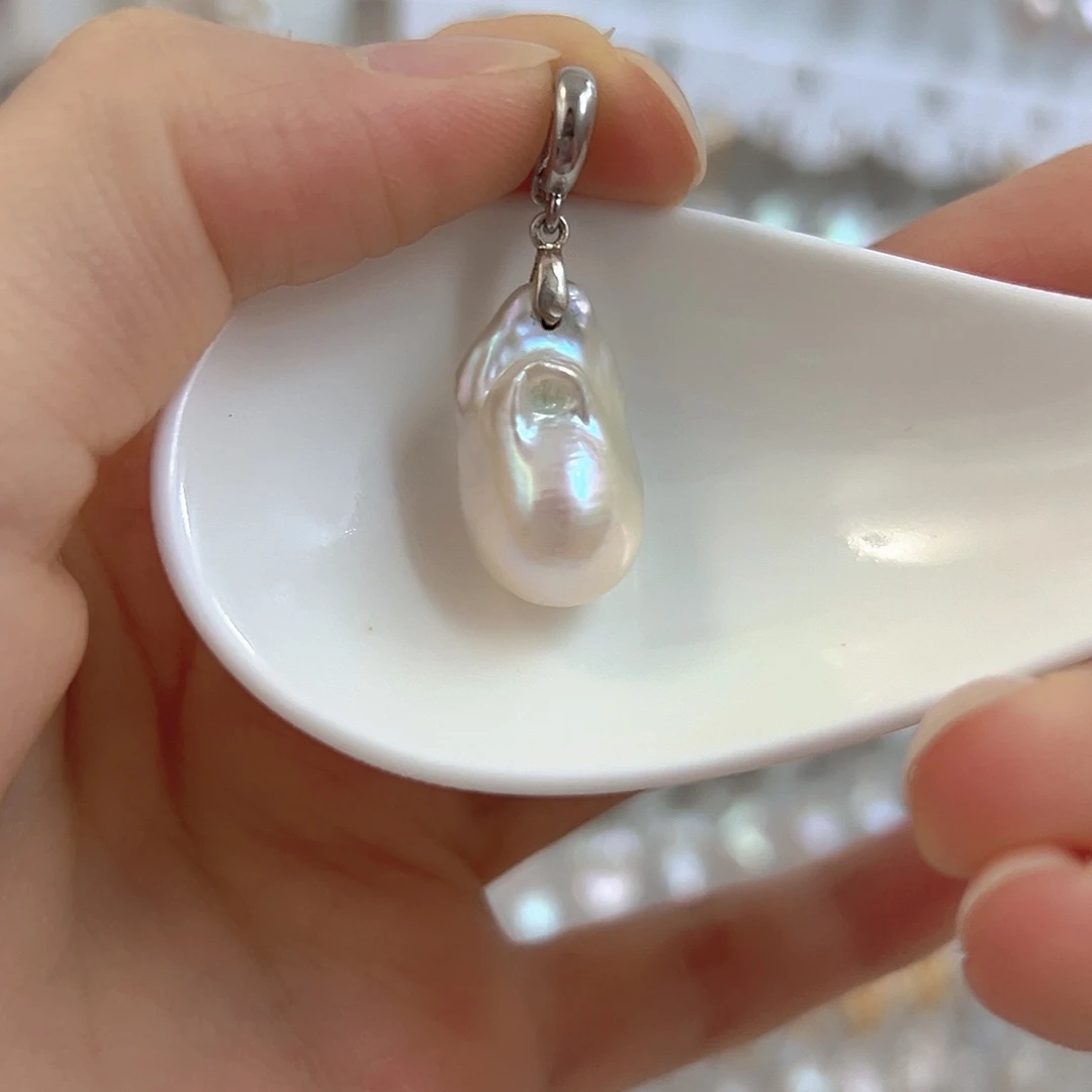 颈饰淡水珍珠银S925镶嵌