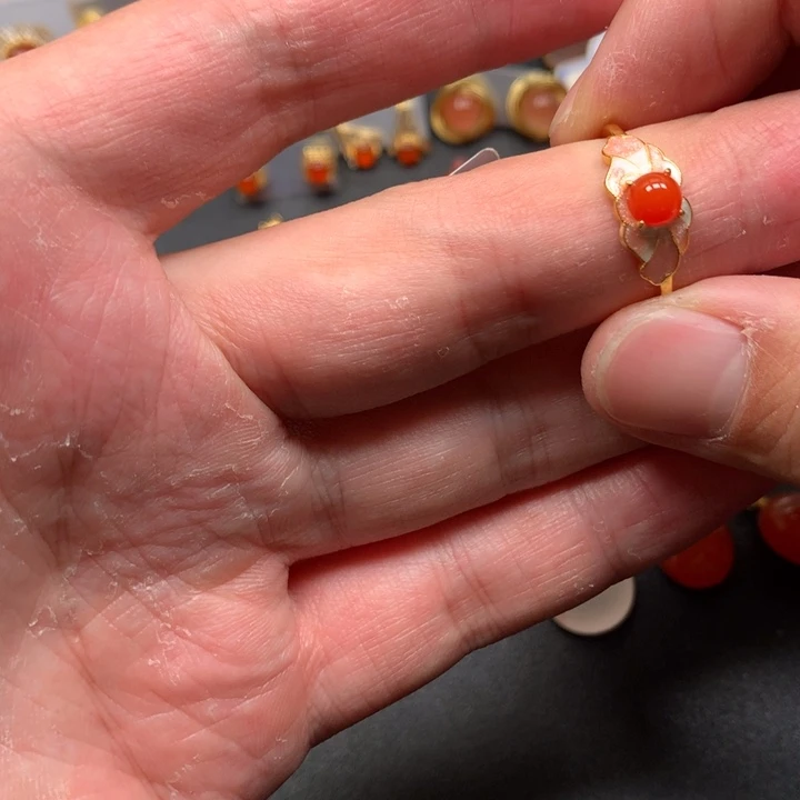 南红玛瑙未镶嵌颈饰