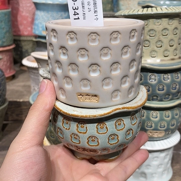 七里烧陶瓷02-25-341口径6十****）