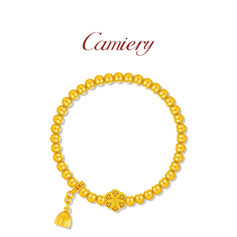 CAMIERY 藏蕴传承福满莲华六相花手链新中式古法