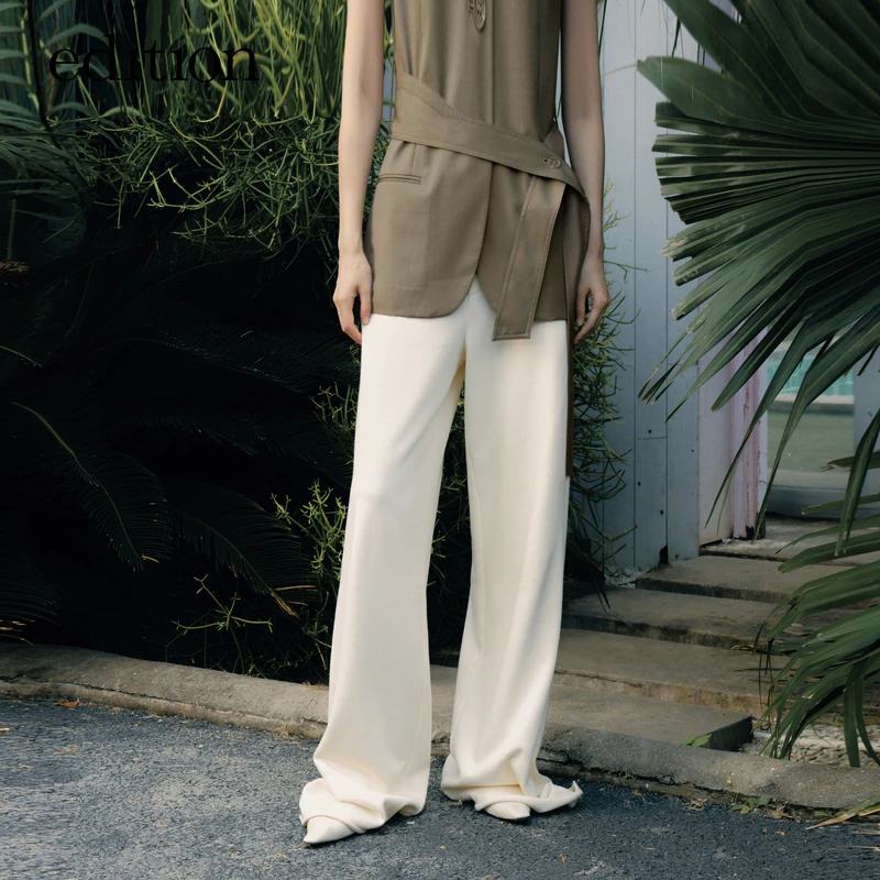 【艾钱钱】edition季卫衣裤纯棉阔腿裤松紧腰#EBD3PATK07