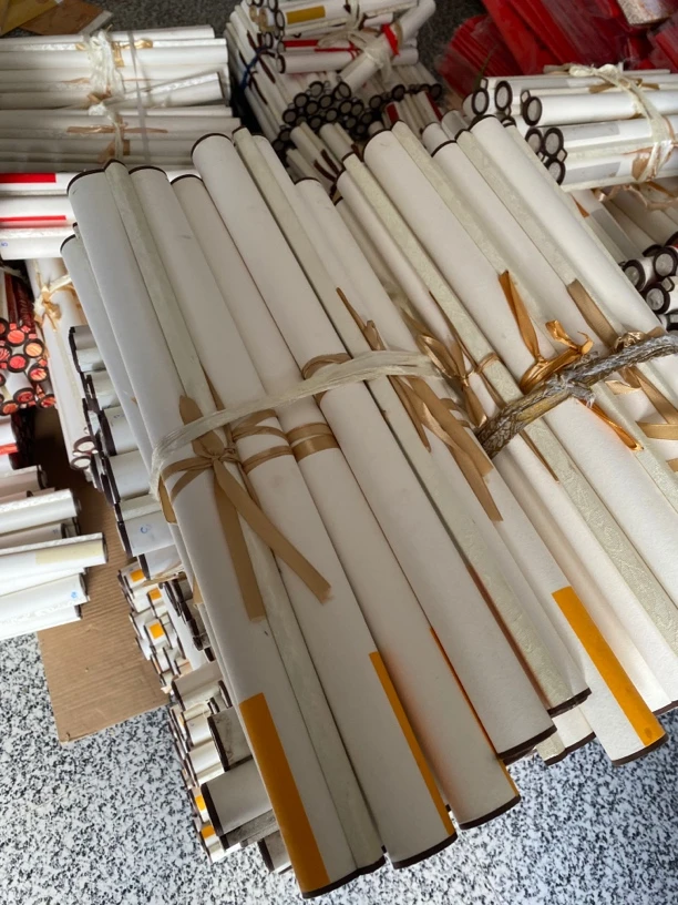 【10卷装】亏米处理瑕疵四尺三开45✖️105总长蜡染挂轴半生熟