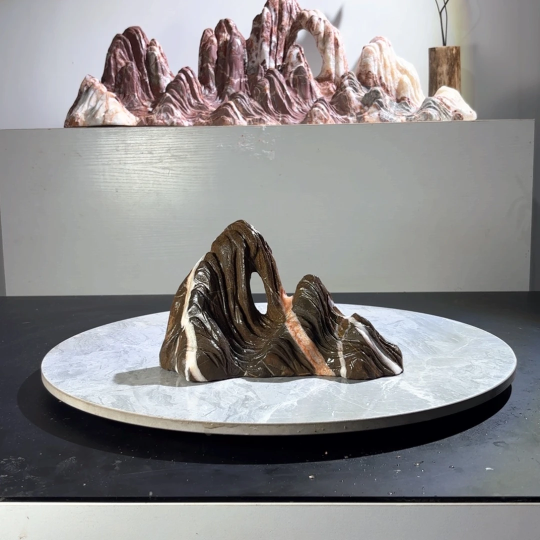 邱***品灵璧山峰石景观石