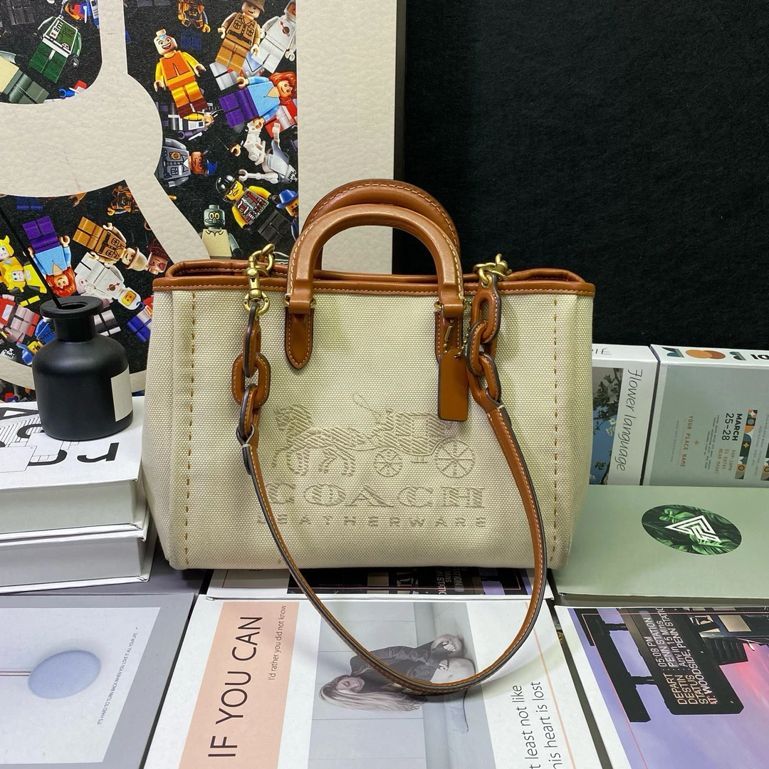 95新 COACH/蔻驰 22942斜挎包27*20