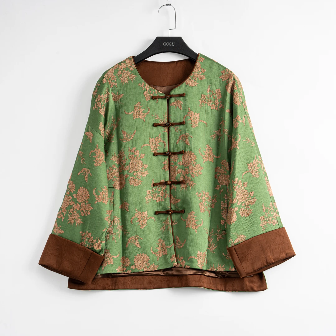 绿色新中式外套-21032