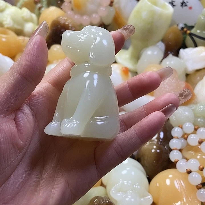 完全开放手把件旺财