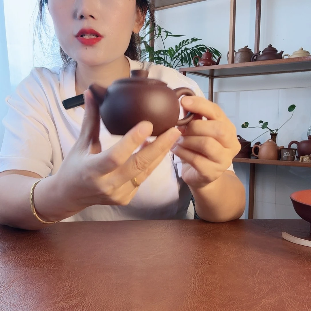 老紫泥巨轮珠150cc紫砂壶