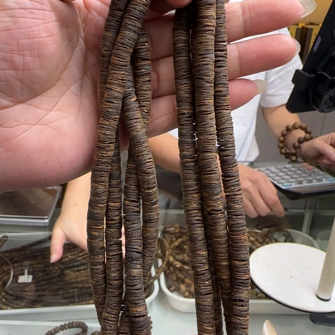 沉香手串多样性发1条沉水片珠白棋高货30克