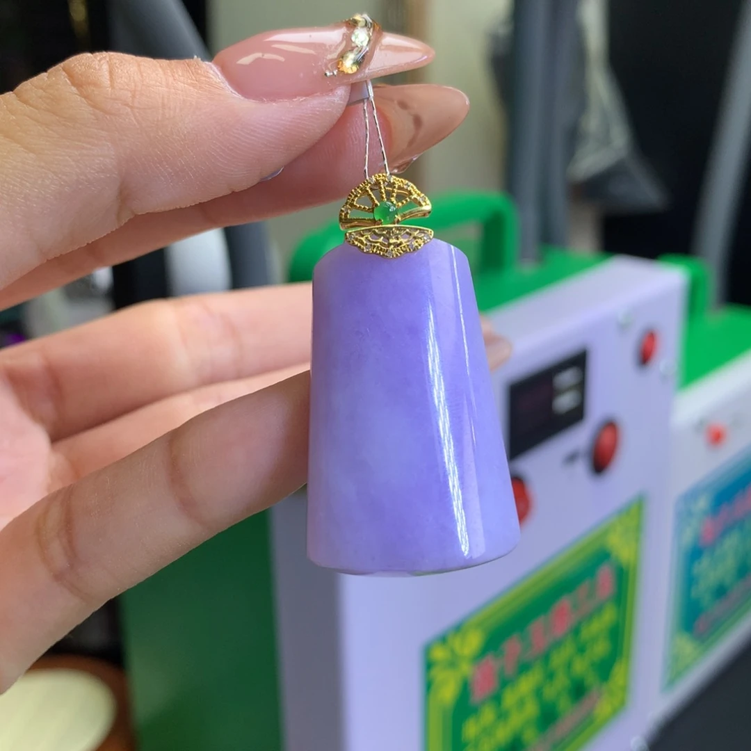 翡翠颈饰18K金镶嵌杨****s天然
