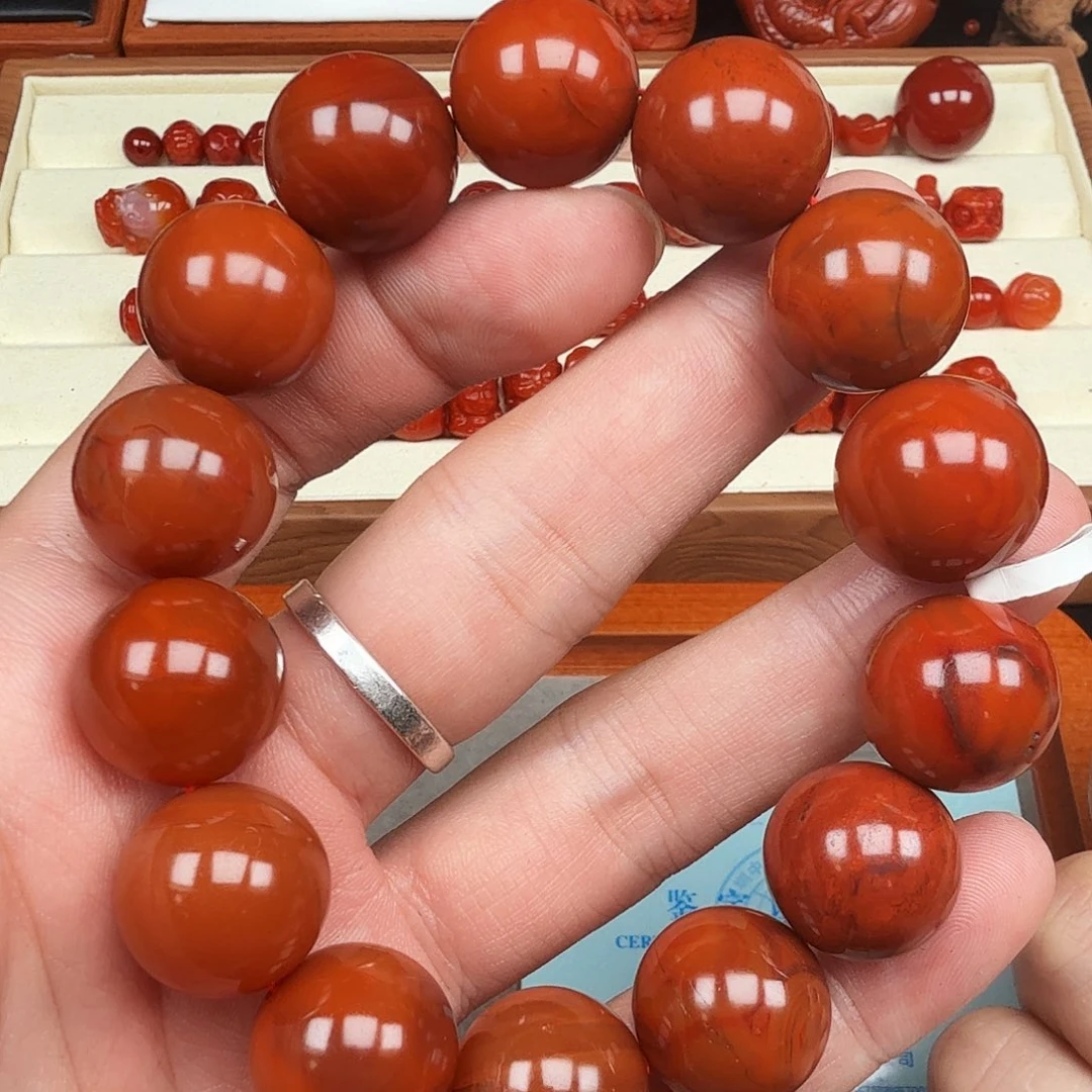 南红玛瑙未镶嵌颈饰