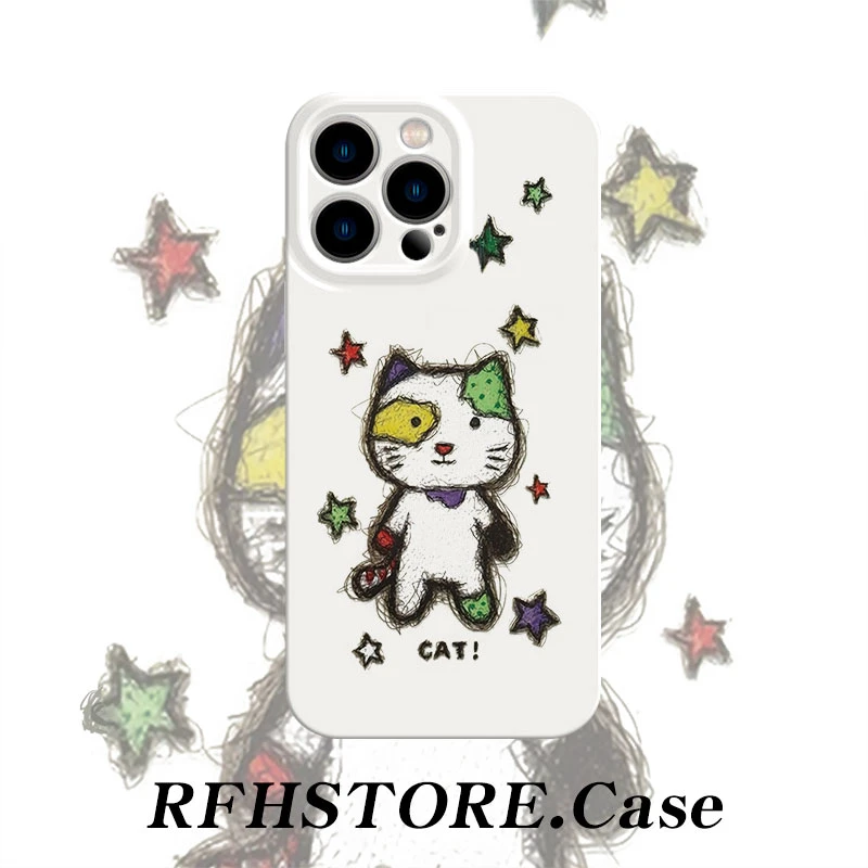 飞虎胜潦草小怪适用iPhone16/15菲林手机壳华为P70vivo小米13oppo