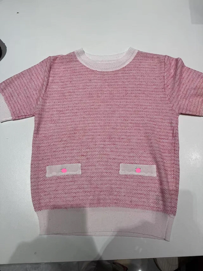 大嘉嘉高定上衣 551698-粉 短袖针织香