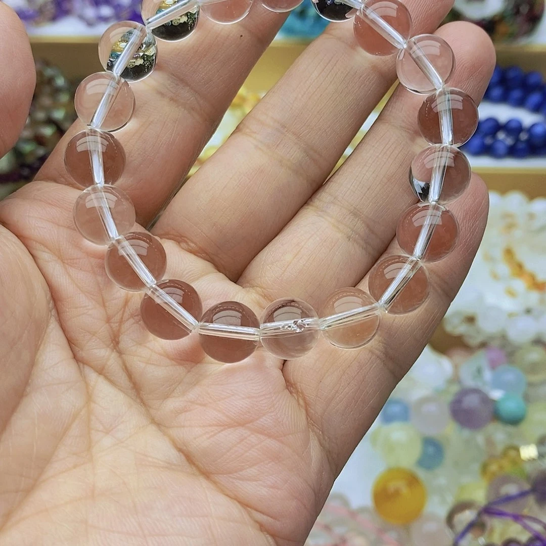 未镶嵌手链水晶天然白水晶10mm