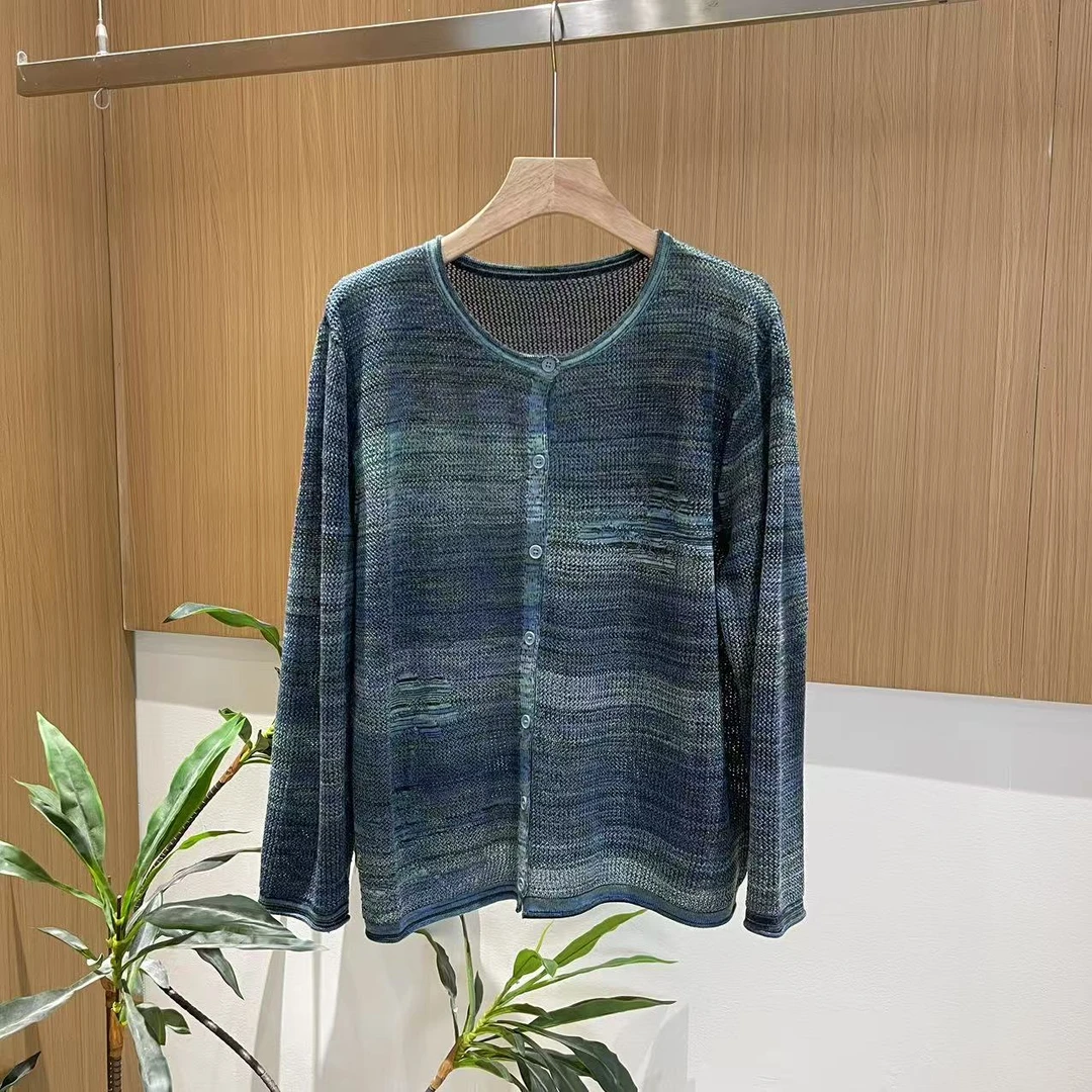 15003新款春秋宽松显瘦撞色百搭针织开衫T恤