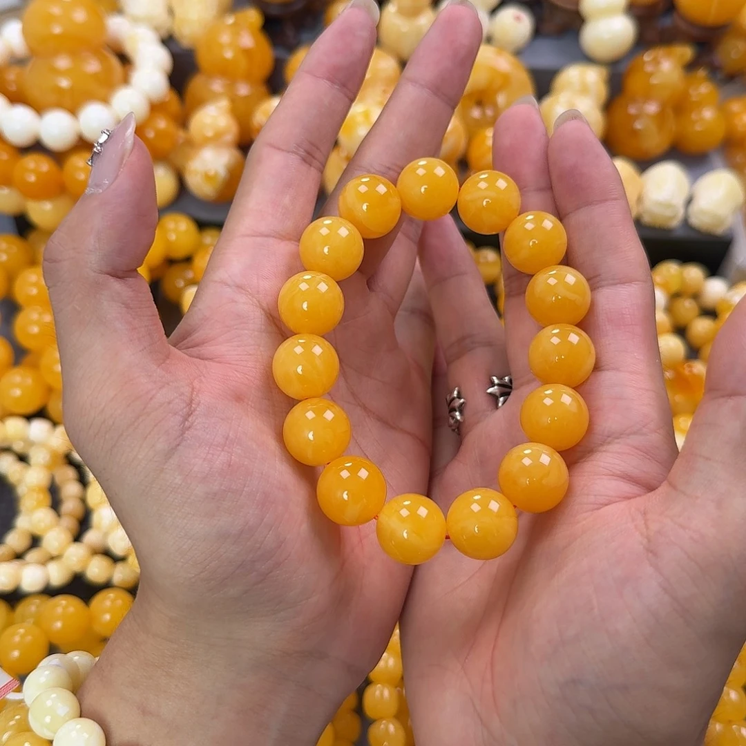 蜜蜡未镶嵌珠宝奇石同料16mm