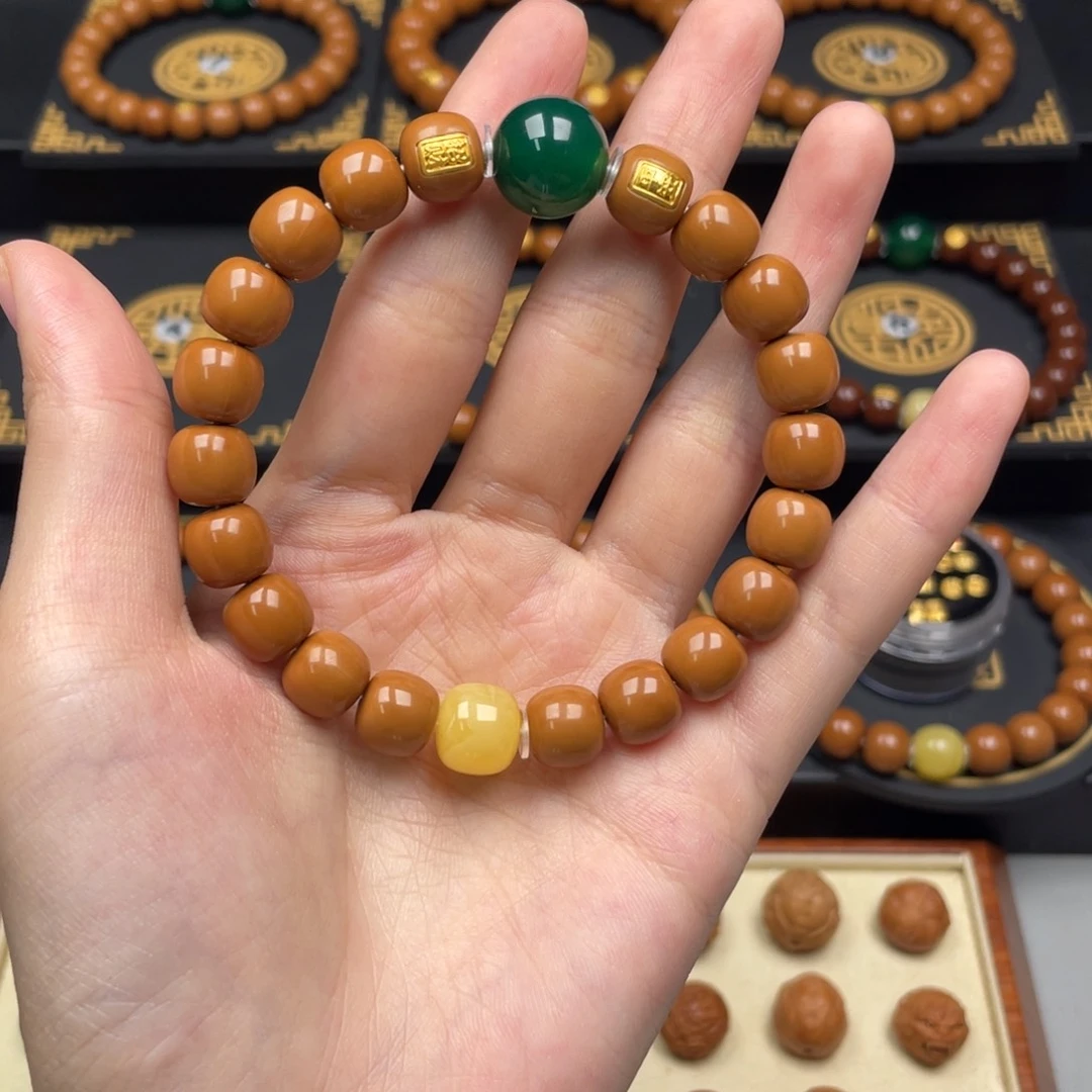 脾***小猴头核桃手串老型