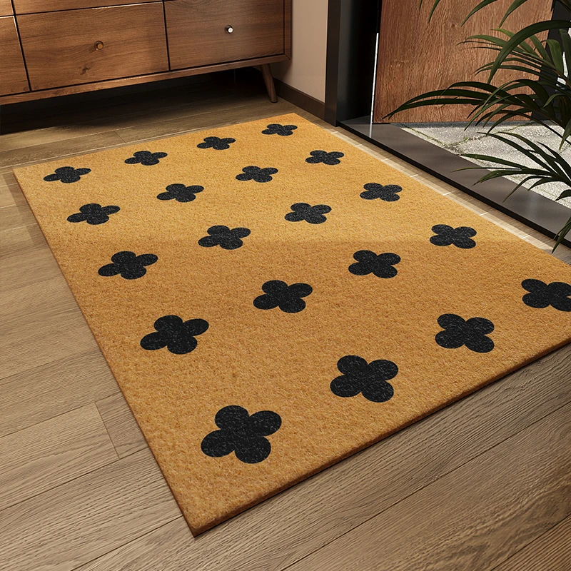 仿椰棕入户门地垫耐脏耐磨刮泥除尘地毯可定制裁剪玄关大门口脚垫