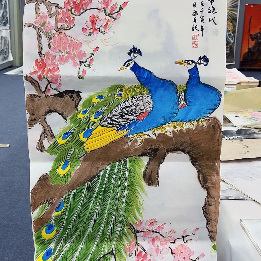国画事事顺心如意万事