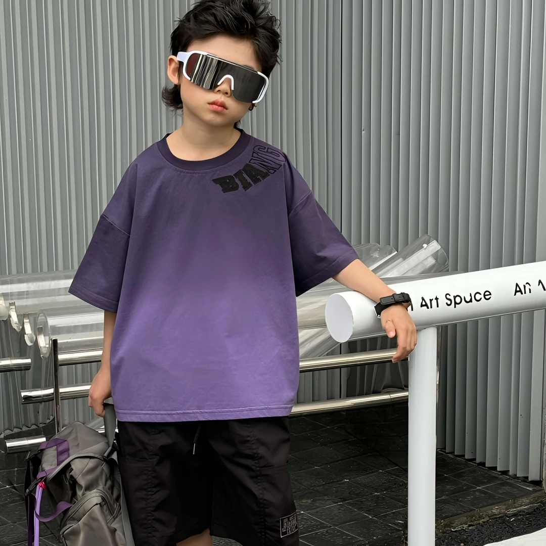 【达人夏款短袖单件2】新款2025夏季儿童洋气时尚短袖短裤单件