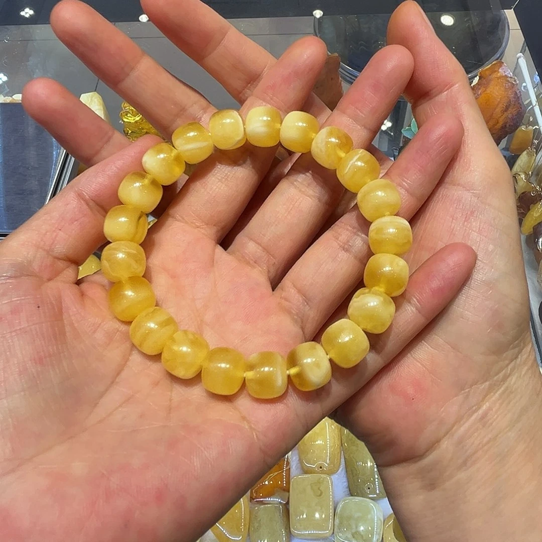 琥珀未镶嵌手链手串