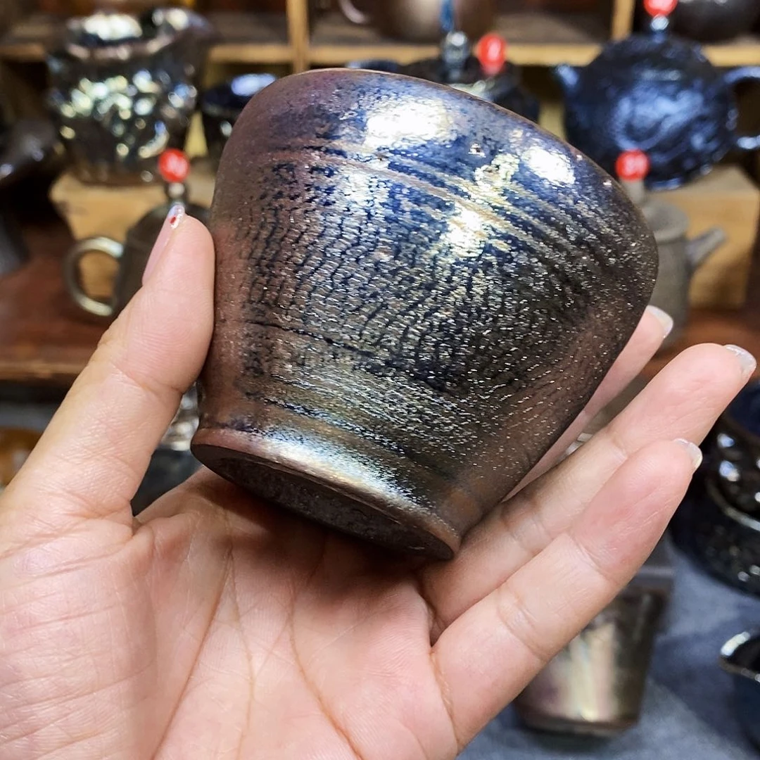 自***光云南建水柴烧主人杯