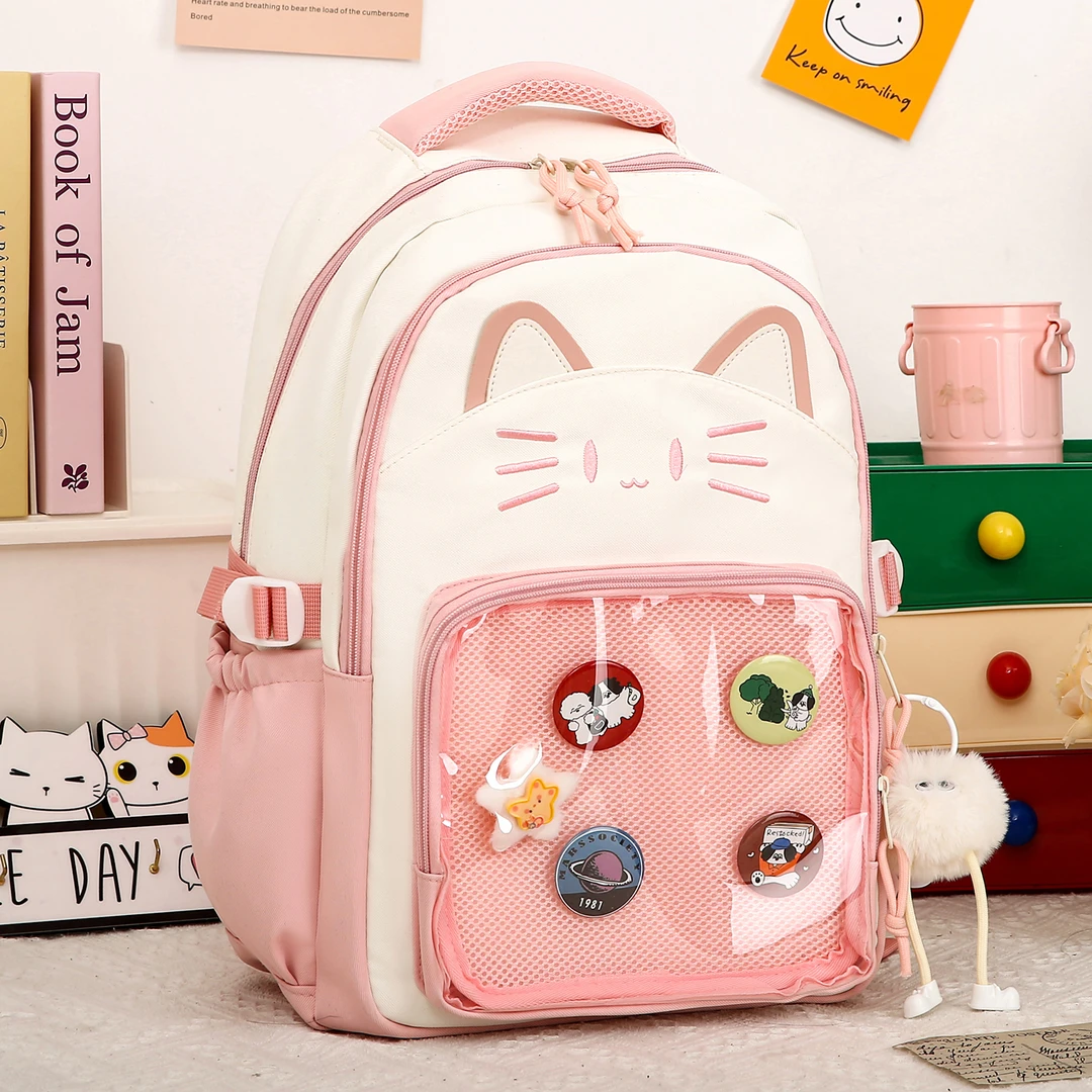 梓文小学生书包2025新款春游一到三年级双肩儿童出游减负轻便背包