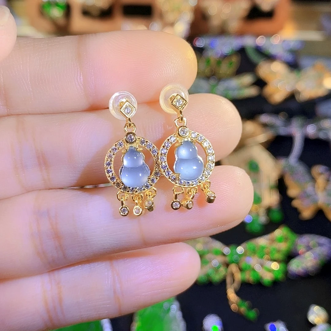 颈饰银S925镶嵌翡翠