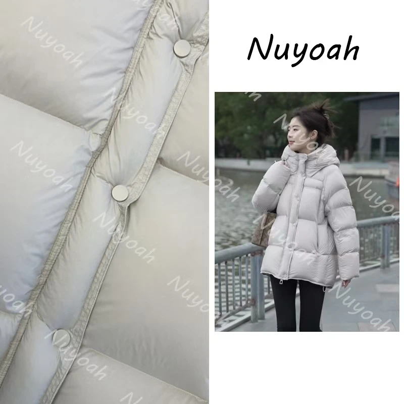 云感泡芙90鹅戎服轻奢时尚保暖外套女连帽加厚一手长冬季Y