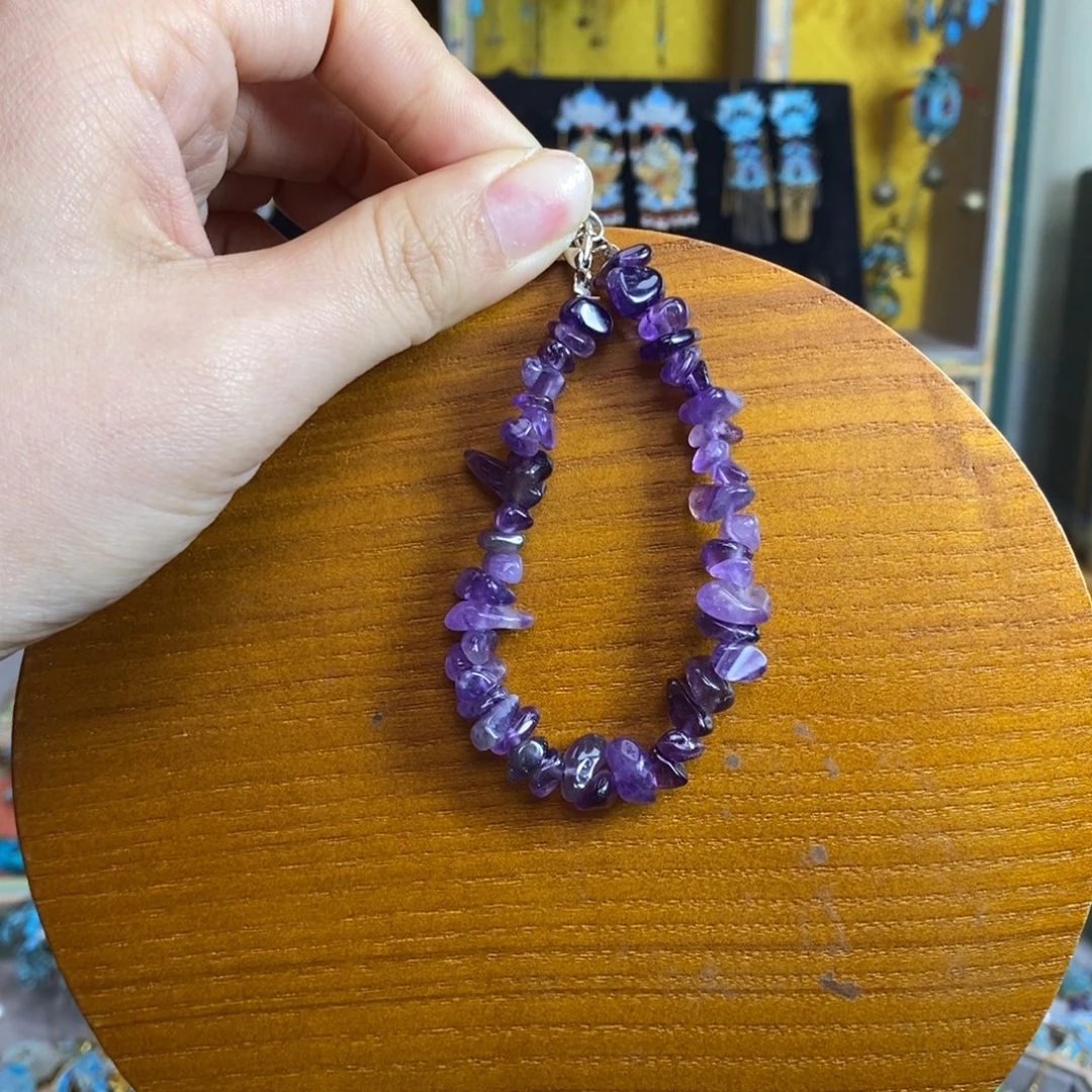 珠宝半成品紫晶未镶嵌