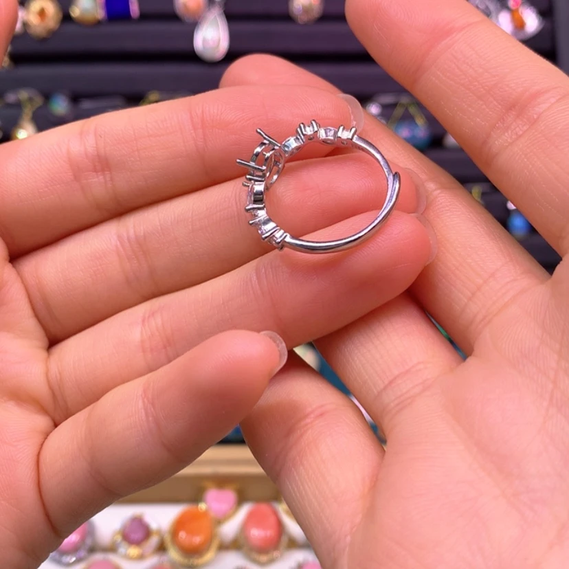 【闪购商品】欧泊戒指款式银S925镶嵌。