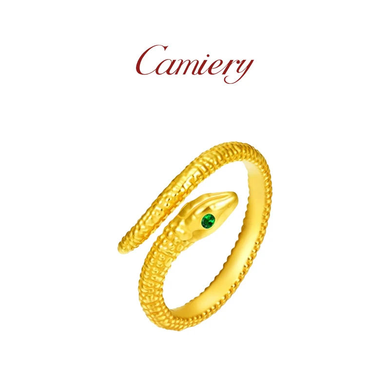 CAMIERY 灵蛇开口戒时尚轻奢本命年戒指精致百搭
