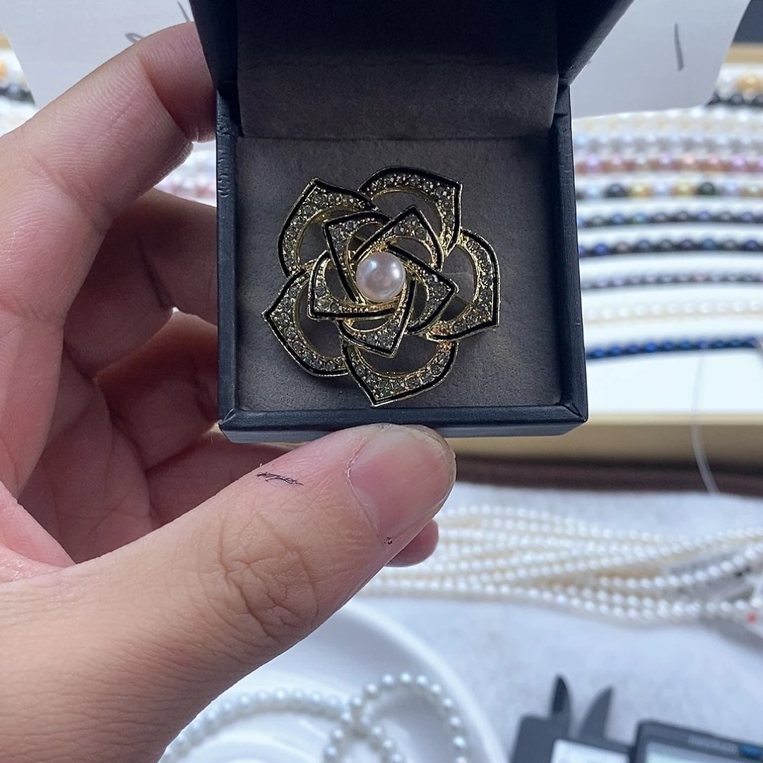 海水珍珠颈饰银S925镶嵌