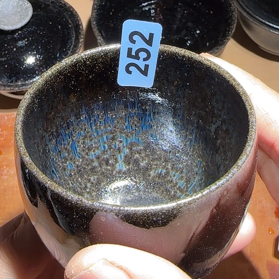 茶盏琢泥窑柴烧开窑