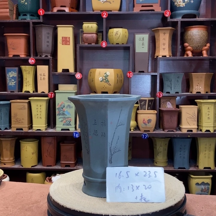 紫砂花盆紫砂花盆