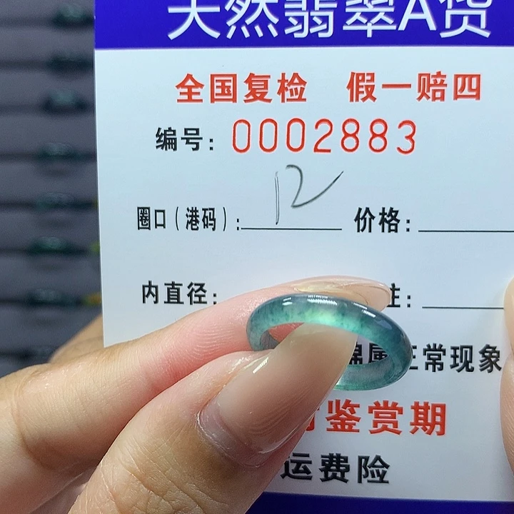 翡翠戒指未镶嵌    2883