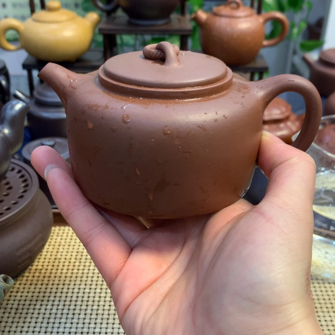 茶壶紫砂宜兴原矿紫泥230cc