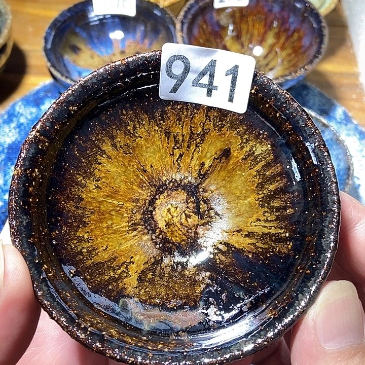 茶盏龙窑柴烧柴烧落灰