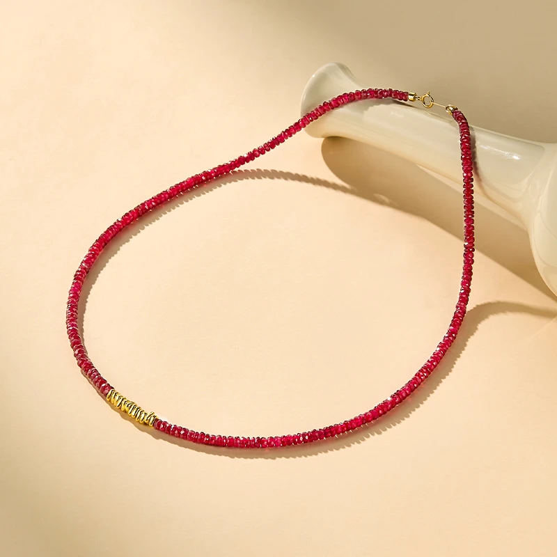 ECI 红宝石（处理）【原创设计·朱樱】红宝石项链红宝石手链