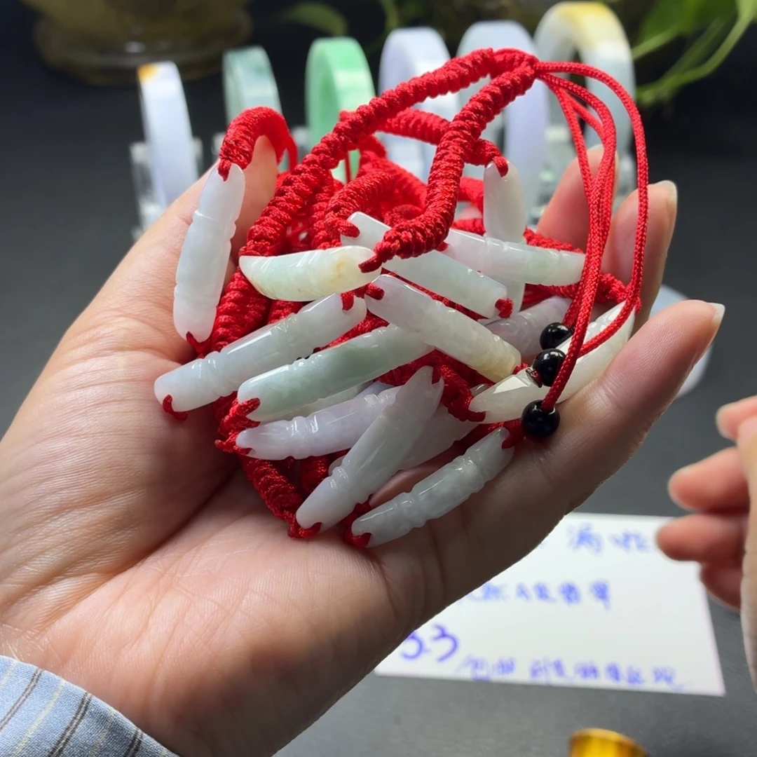 翡翠未镶嵌手绳缅甸a货翡翠手镯