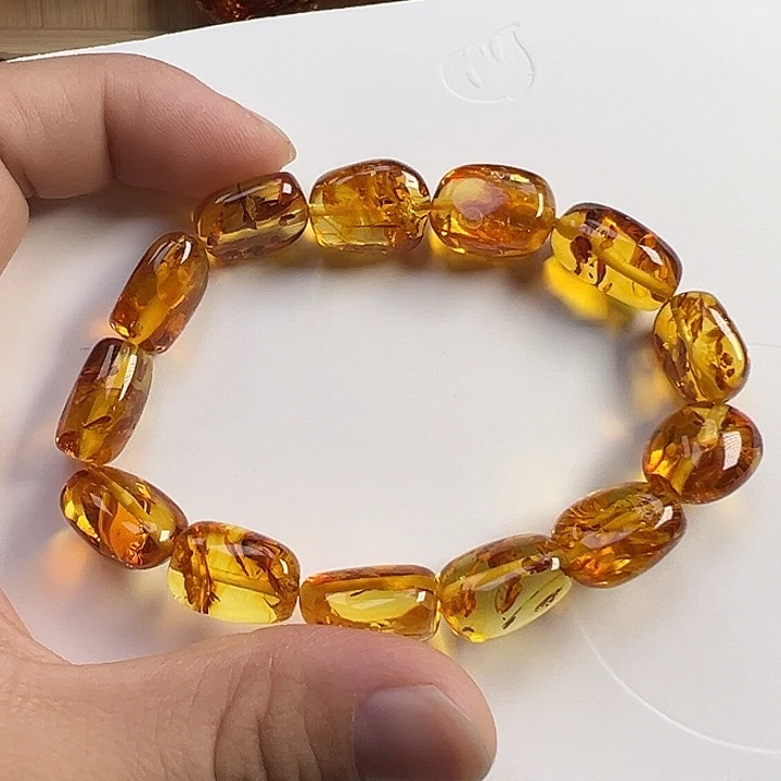 琥珀（花珀）未镶嵌项圈