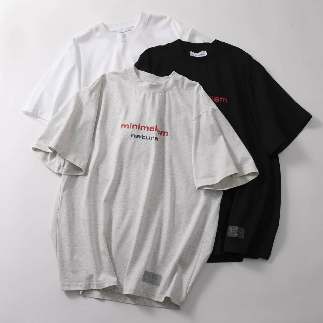 凉感字母印花短袖索罗娜运动情侣休闲圆领T恤美式街头半袖上衣潮