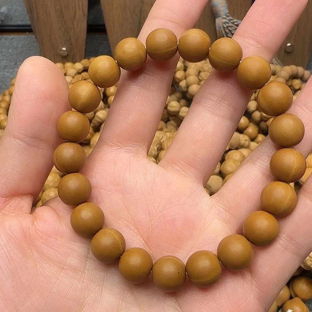 猴头核桃手串微瑕光珠