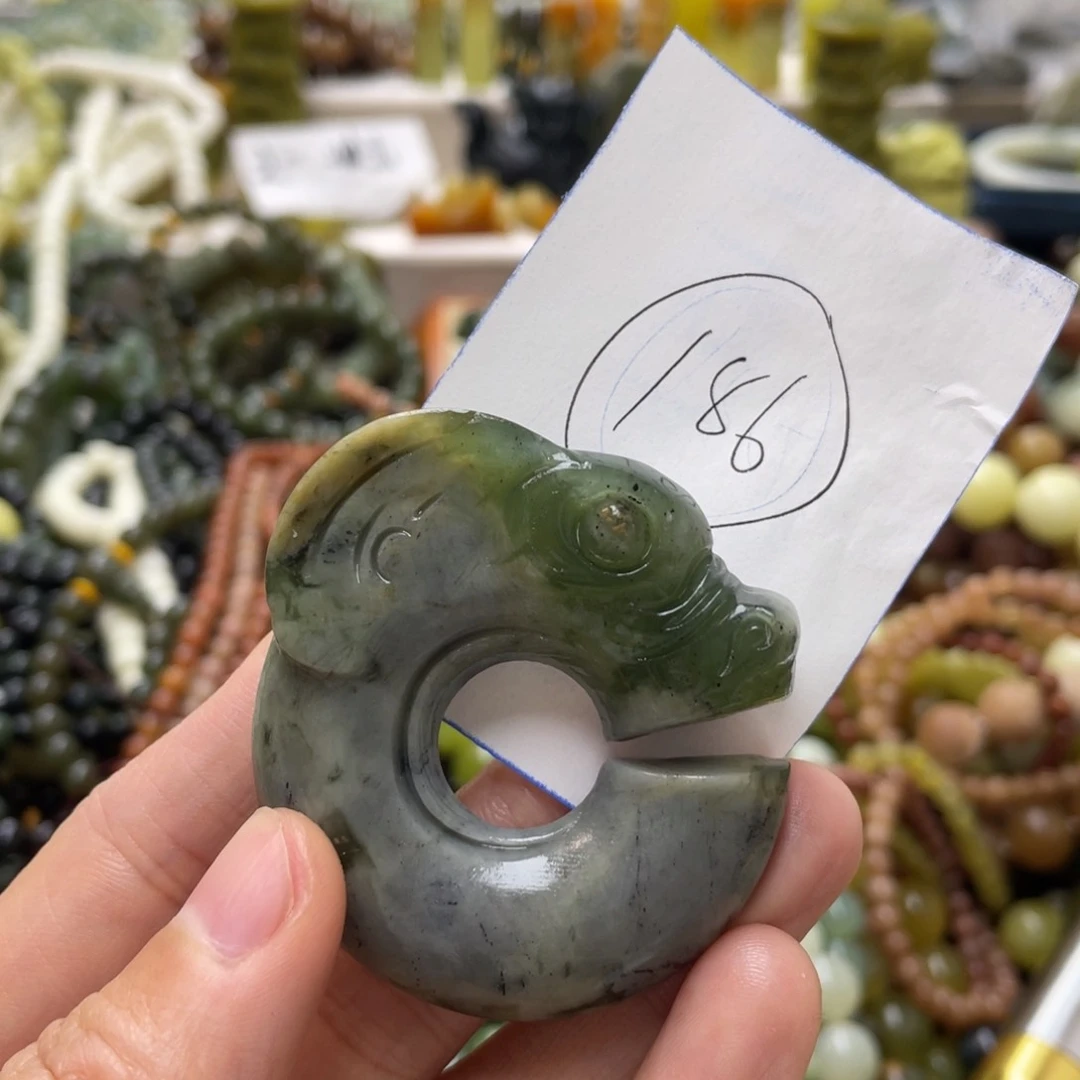 蛇纹石玉手链未镶嵌
